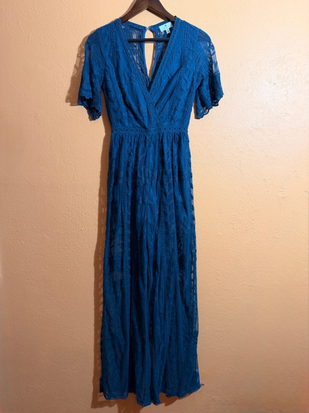 Socialite Teal Lace Pant Suit